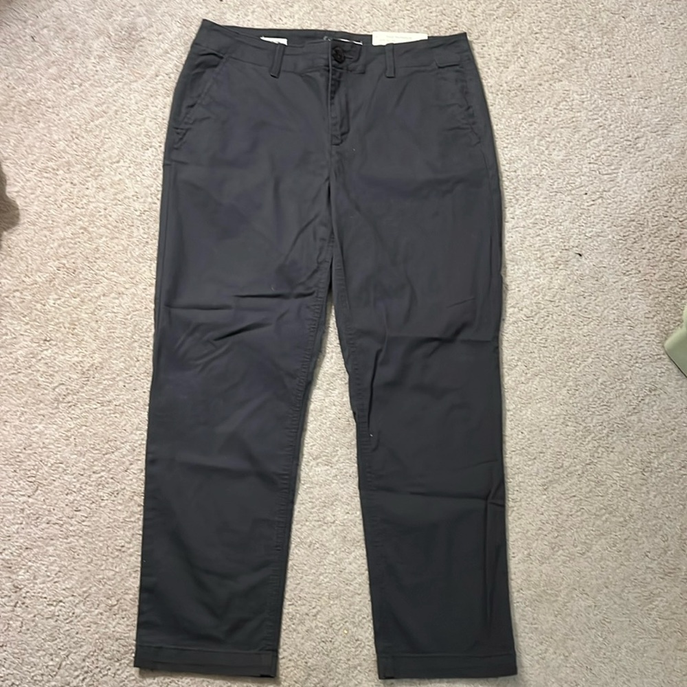 NWT dark gray Loft pants sz 6